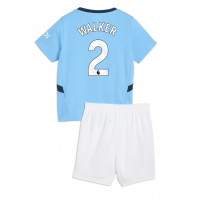 Manchester City Kyle Walker #2 Replika babykläder Hemmaställ Barn 2024-25 Kortärmad (+ korta byxor)